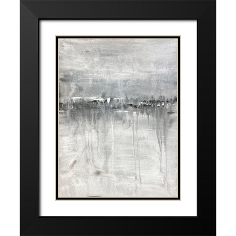 Meditative Horizon 1 Black Modern Wood Framed Art Print with Double Matting by Charest, Doris