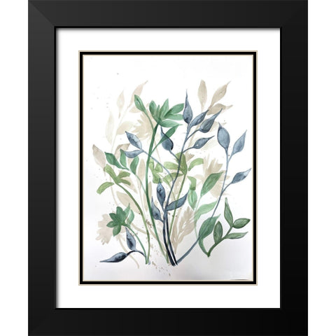 Desired Purpose 2 Black Modern Wood Framed Art Print with Double Matting by Charest, Doris