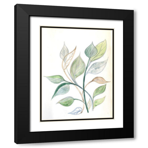 Surfaced Growth 2 Black Modern Wood Framed Art Print with Double Matting by Charest, Doris