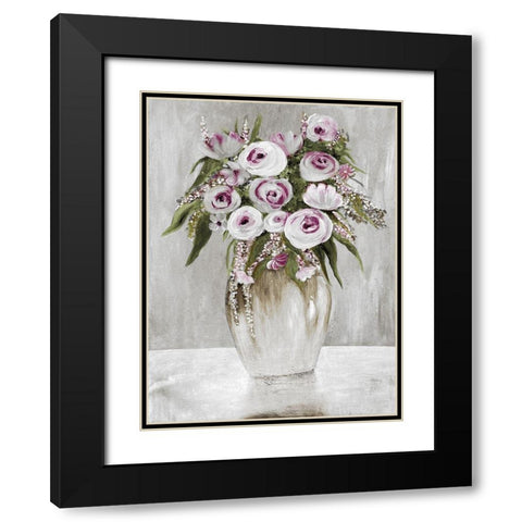 Painterly Beauty 1 Black Modern Wood Framed Art Print with Double Matting by Charest, Doris