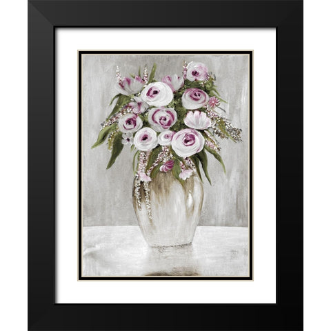 Painterly Beauty 1 Black Modern Wood Framed Art Print with Double Matting by Charest, Doris