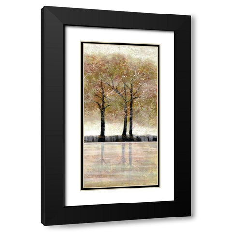 Serene Forest  3 Black Modern Wood Framed Art Print with Double Matting by Charest, Doris