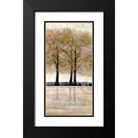 Serene Forest  3 Black Modern Wood Framed Art Print with Double Matting by Charest, Doris
