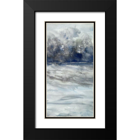 Restless Beaches 1 Black Modern Wood Framed Art Print with Double Matting by Charest, Doris