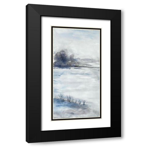 Restless Beaches 2 Black Modern Wood Framed Art Print with Double Matting by Charest, Doris