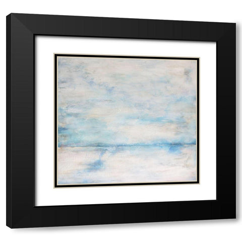 Whiteout 1 Black Modern Wood Framed Art Print with Double Matting by Charest, Doris