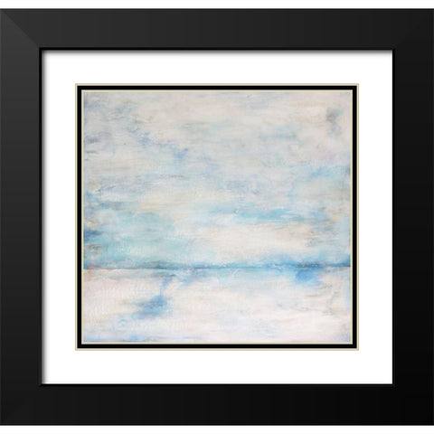 Whiteout 1 Black Modern Wood Framed Art Print with Double Matting by Charest, Doris