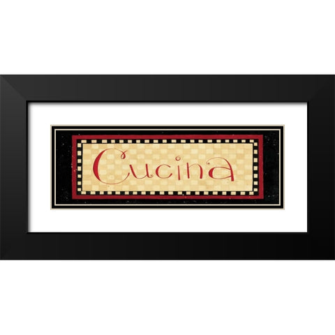 Cucina Black Modern Wood Framed Art Print with Double Matting by DiPaolo, Dan