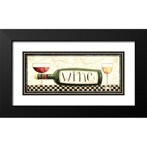 Wine Black Modern Wood Framed Art Print with Double Matting by DiPaolo, Dan