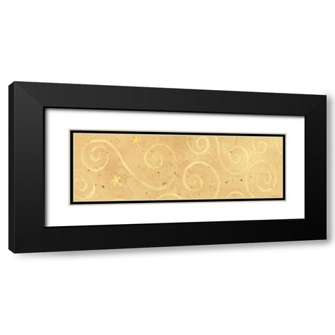 Sream Swirl Black Modern Wood Framed Art Print with Double Matting by DiPaolo, Dan
