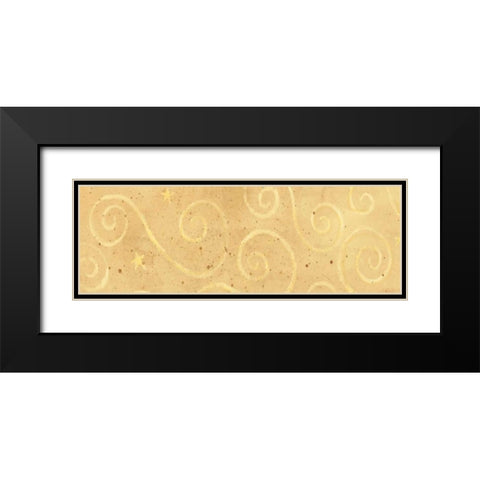 Sream Swirl Black Modern Wood Framed Art Print with Double Matting by DiPaolo, Dan