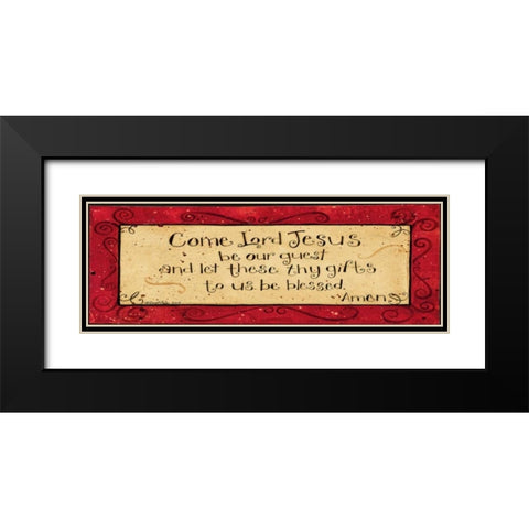 Lord Jesus Black Modern Wood Framed Art Print with Double Matting by DiPaolo, Dan
