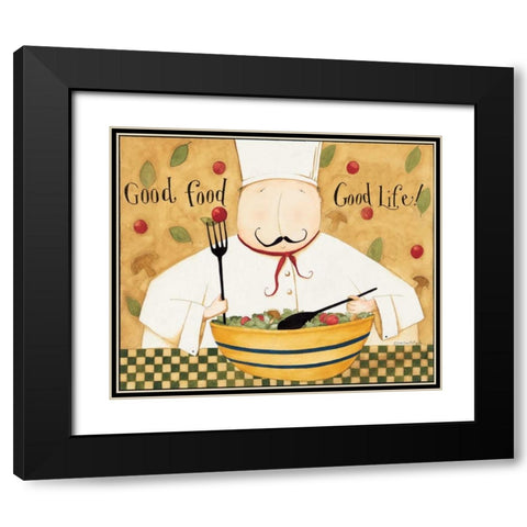 Good Food Black Modern Wood Framed Art Print with Double Matting by DiPaolo, Dan