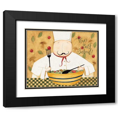 Big Salad Black Modern Wood Framed Art Print with Double Matting by DiPaolo, Dan