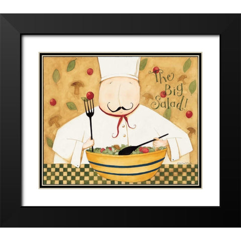 Big Salad Black Modern Wood Framed Art Print with Double Matting by DiPaolo, Dan