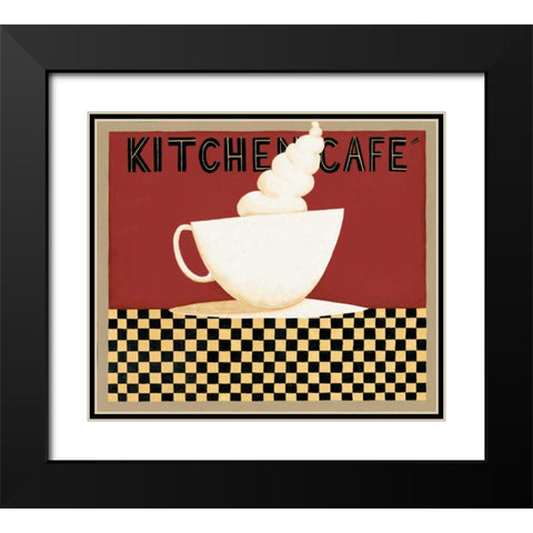 Kitchen Cafe Black Modern Wood Framed Art Print with Double Matting by DiPaolo, Dan