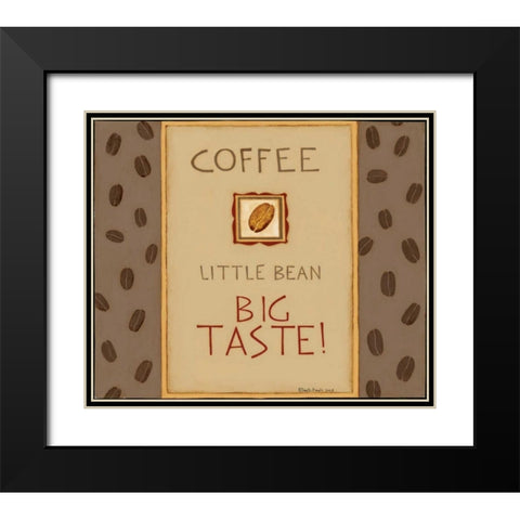 Little Bean Black Modern Wood Framed Art Print with Double Matting by DiPaolo, Dan