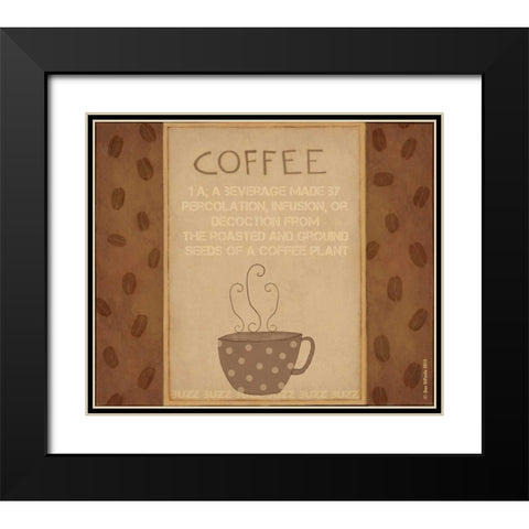 Coffee Defined Black Modern Wood Framed Art Print with Double Matting by DiPaolo, Dan