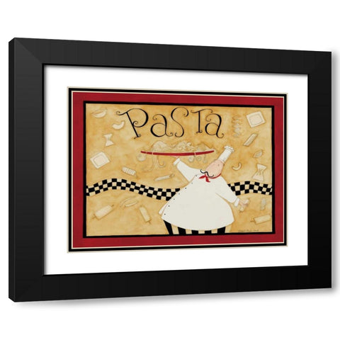 Pasta Black Modern Wood Framed Art Print with Double Matting by DiPaolo, Dan
