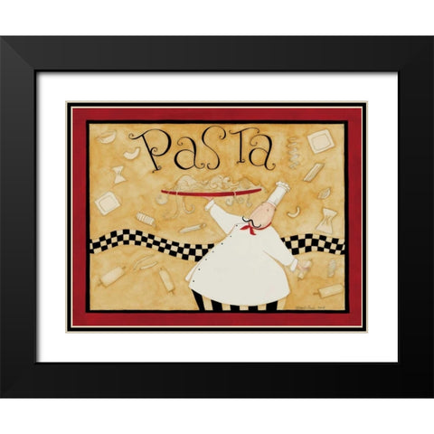 Pasta Black Modern Wood Framed Art Print with Double Matting by DiPaolo, Dan