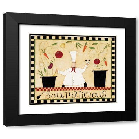 Soupalicious Black Modern Wood Framed Art Print with Double Matting by DiPaolo, Dan