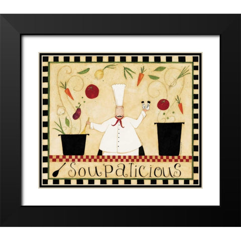Soupalicious Black Modern Wood Framed Art Print with Double Matting by DiPaolo, Dan