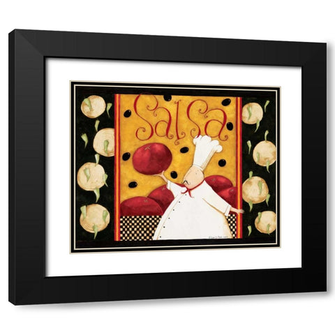 Onions Black Modern Wood Framed Art Print with Double Matting by DiPaolo, Dan