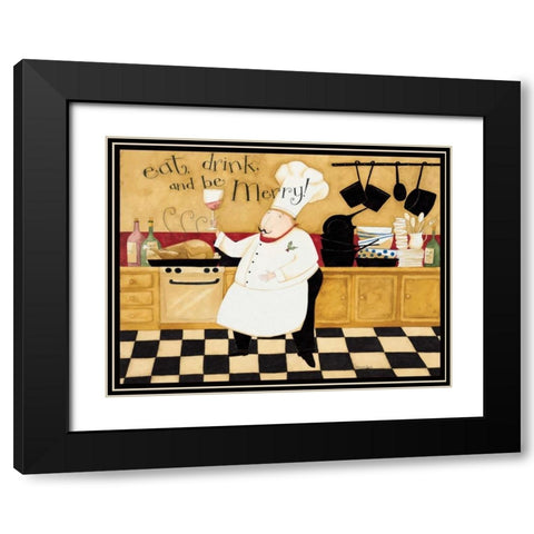 Cooking With Wine Black Modern Wood Framed Art Print with Double Matting by DiPaolo, Dan