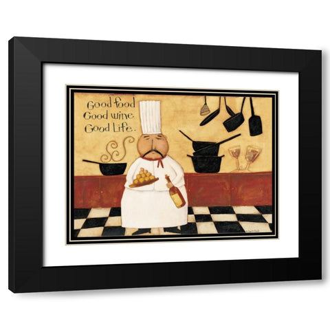 Served Up Black Modern Wood Framed Art Print with Double Matting by DiPaolo, Dan