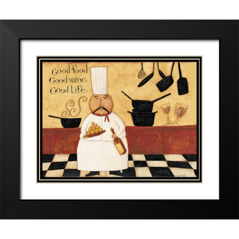Served Up Black Modern Wood Framed Art Print with Double Matting by DiPaolo, Dan