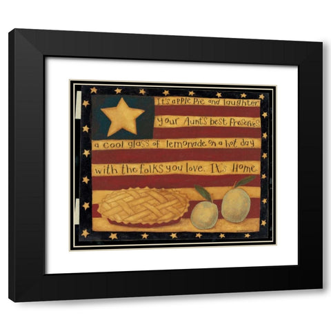 Pie Black Modern Wood Framed Art Print with Double Matting by DiPaolo, Dan