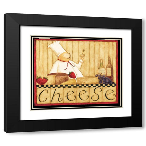 Cheese Black Modern Wood Framed Art Print with Double Matting by DiPaolo, Dan