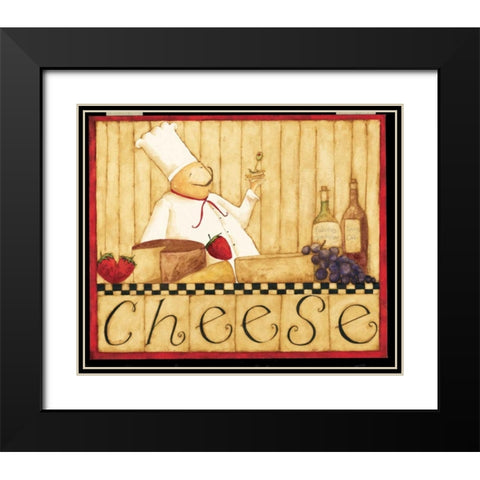 Cheese Black Modern Wood Framed Art Print with Double Matting by DiPaolo, Dan