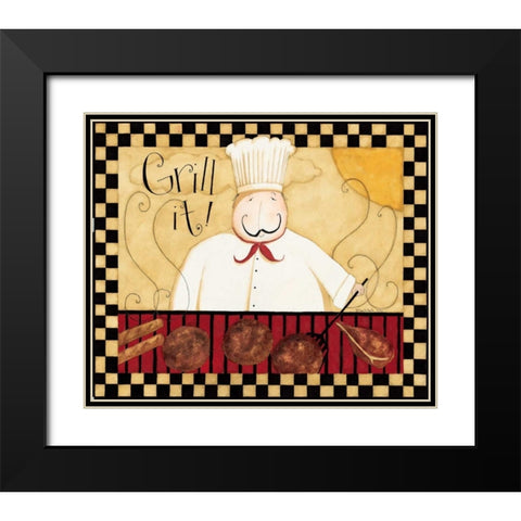 Cook It Black Modern Wood Framed Art Print with Double Matting by DiPaolo, Dan
