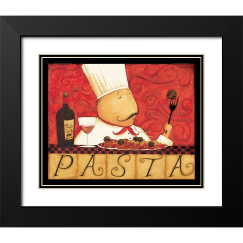 Old Chef Black Modern Wood Framed Art Print with Double Matting by DiPaolo, Dan