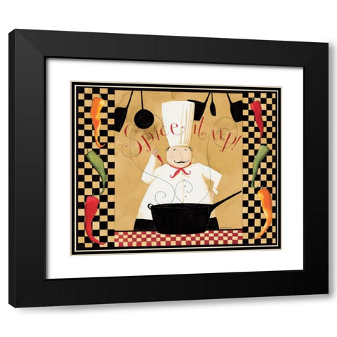 Spice Black Modern Wood Framed Art Print with Double Matting by DiPaolo, Dan