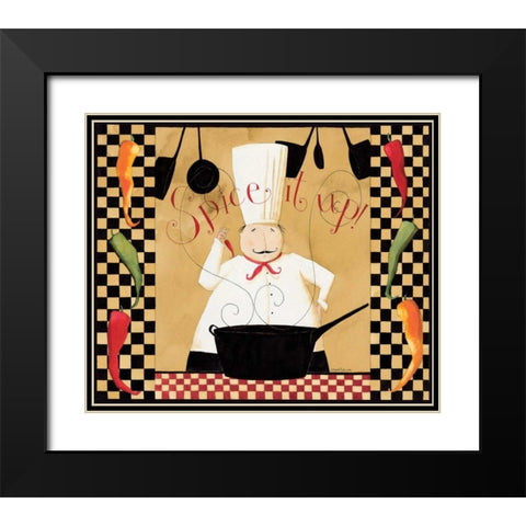 Spice Black Modern Wood Framed Art Print with Double Matting by DiPaolo, Dan