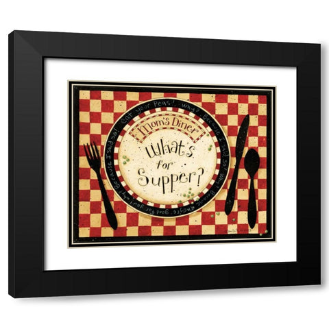 Moms Black Modern Wood Framed Art Print with Double Matting by DiPaolo, Dan