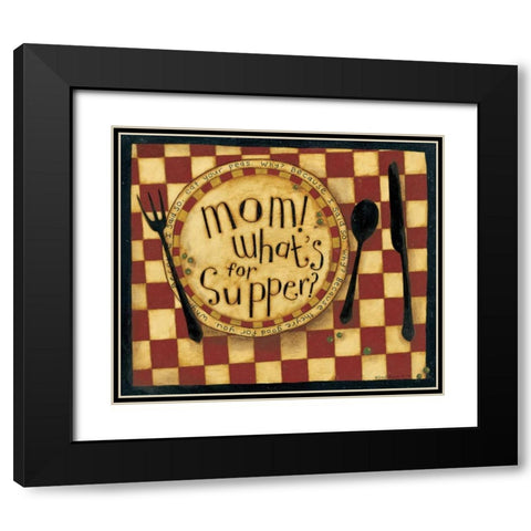 Supper Black Modern Wood Framed Art Print with Double Matting by DiPaolo, Dan