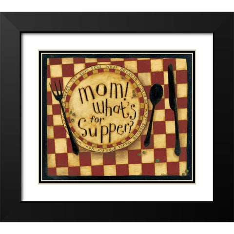 Supper Black Modern Wood Framed Art Print with Double Matting by DiPaolo, Dan