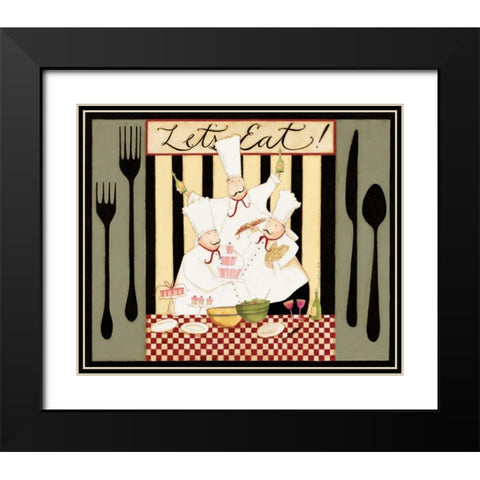 Eating Time Black Modern Wood Framed Art Print with Double Matting by DiPaolo, Dan