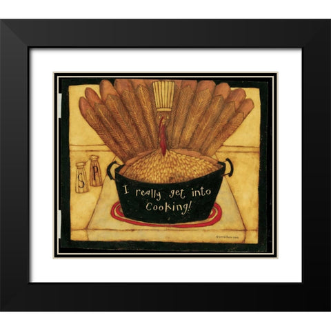 Feast Black Modern Wood Framed Art Print with Double Matting by DiPaolo, Dan
