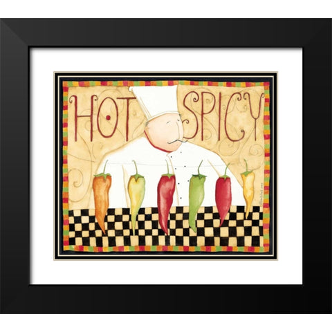 Hot Spice Black Modern Wood Framed Art Print with Double Matting by DiPaolo, Dan