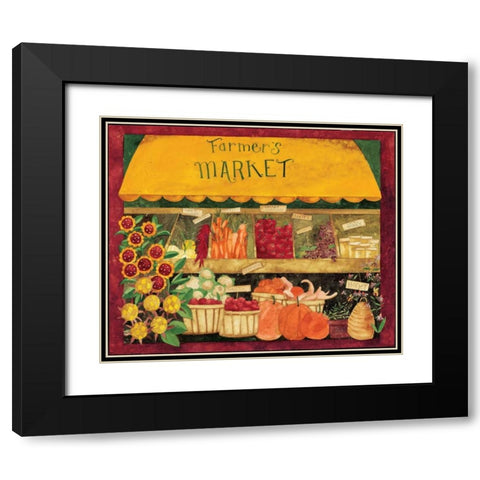 Market Black Modern Wood Framed Art Print with Double Matting by DiPaolo, Dan
