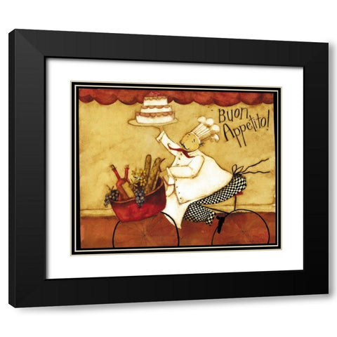 Eat Up Black Modern Wood Framed Art Print with Double Matting by DiPaolo, Dan