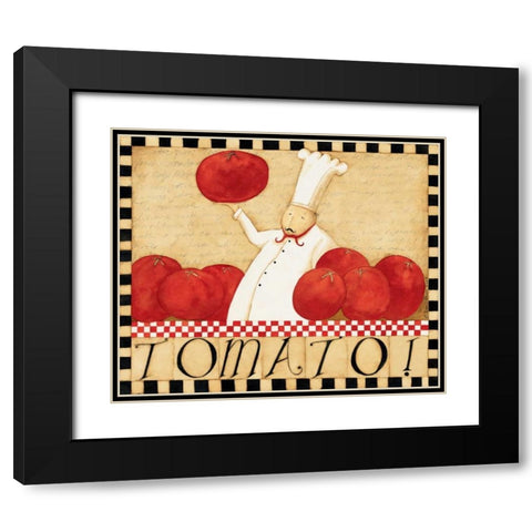 Tomatoes Black Modern Wood Framed Art Print with Double Matting by DiPaolo, Dan