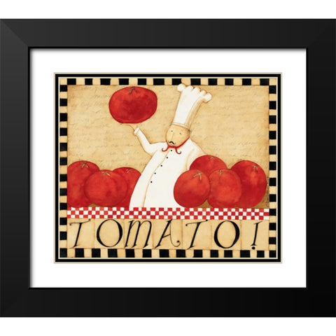 Tomatoes Black Modern Wood Framed Art Print with Double Matting by DiPaolo, Dan