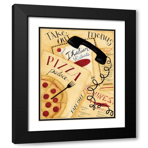 Order In Black Modern Wood Framed Art Print with Double Matting by DiPaolo, Dan