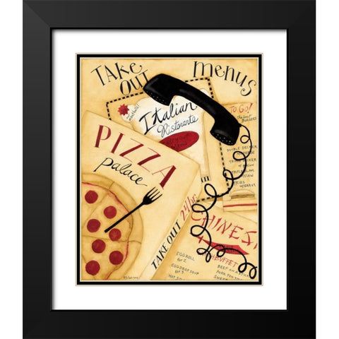 Order In Black Modern Wood Framed Art Print with Double Matting by DiPaolo, Dan