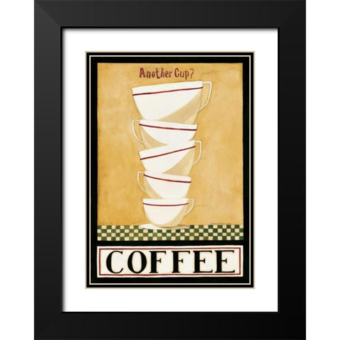 Another Cup Black Modern Wood Framed Art Print with Double Matting by DiPaolo, Dan